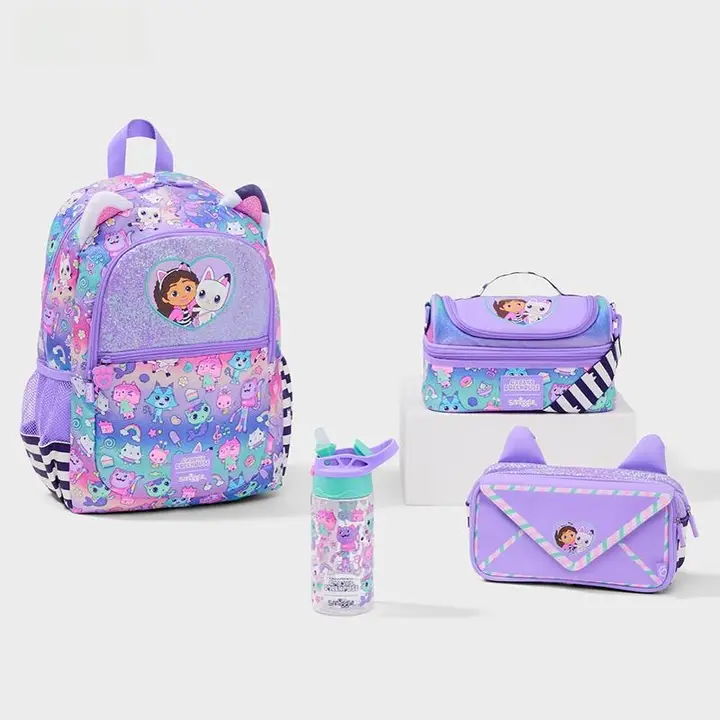 Smiggle リュックサック【女の子用・かわいい・軽量・大容量・ペンケース・ランチバッグ付き】