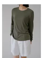 極上の柔らかさ 天然モダールウールの長袖Tシャツ【春秋用・軽量・ベーシックデザイン】