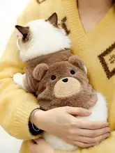 可愛い猫用ベスト【冬用・加綿・保温・防毛】