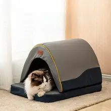犬猫兼用 モンゴル風ペットハウス【オックスフォード生地・通年使用】（セットアップ対応）