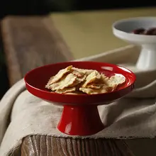 高足ボウル 陶器 和風 お供え 茶菓子皿 フルーツ ナッツ 仏具