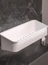 衛生的な収納を実現！壁掛け洗面台整理ラック【穴あけ不要・浴室やトイレ用】