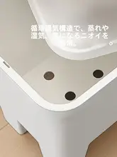 特大収納ベンチ【座れる・厚手・大容量・バスルーム用・高めの靴置き】