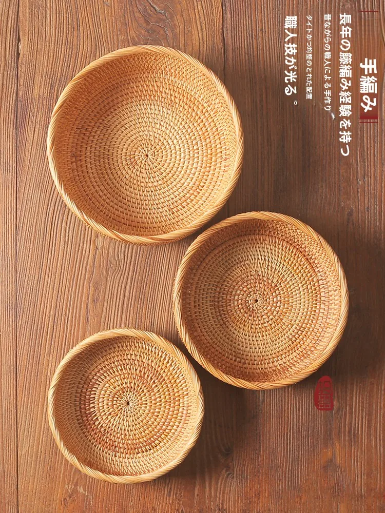 手作り竹編み収納バスケット：中華風トレイの実用性と日常使い方