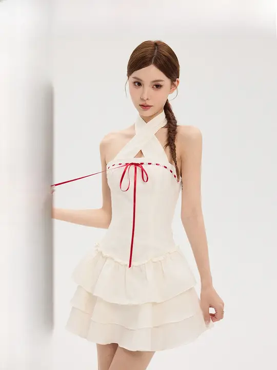 ネックレス ワンピース ケーキスカート セクシー エレガント デートに最適