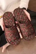 洗える布製スリッパ【静音・室内用・春夏秋冬・カップル向け・布底】