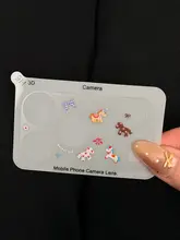創造的なカラフルな小馬デザインのiPhone用透明レンズ保護フィルム【DIYステッカー・カメラキズ防止】