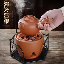 高級紅泥茶器セット【炭焼き・アウトドア用・家庭用】（セットアップ対応）