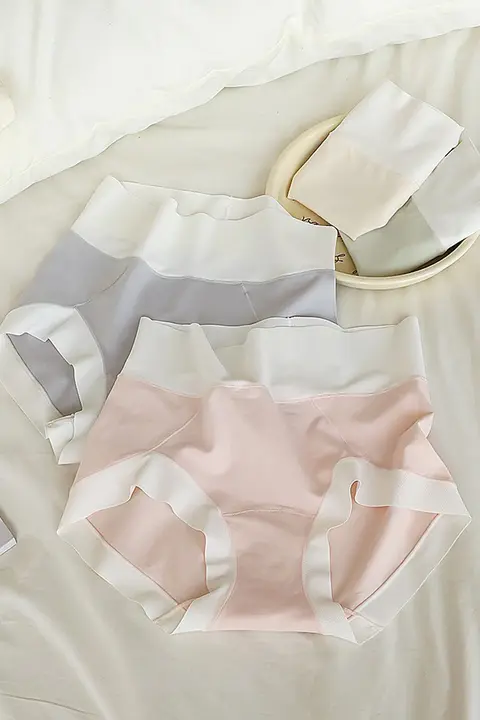 抗菌加工 レディースハイウエストコットンショーツ【柔らかい 通気性抜群・ロングガゼット】