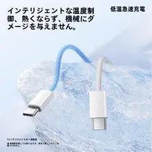 Apple 互換 充電ケーブル【iPhone 14・iPhone 15 Pro Max・Type-C対応・急速充電・デュアルヘッド】