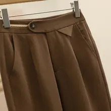 通勤に最適なワイドストレートパンツ【フィット・九分丈・秋用】（セットアップ対応）