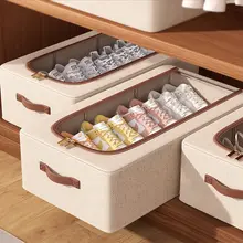 省スペース折りたたみ型シューズボックス【厚手・家庭用・収納に最適】