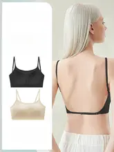 U型美背ブラジャー【薄手・ノーブラフィット・大きいサイズ・背中開き】（セットアップ対応）