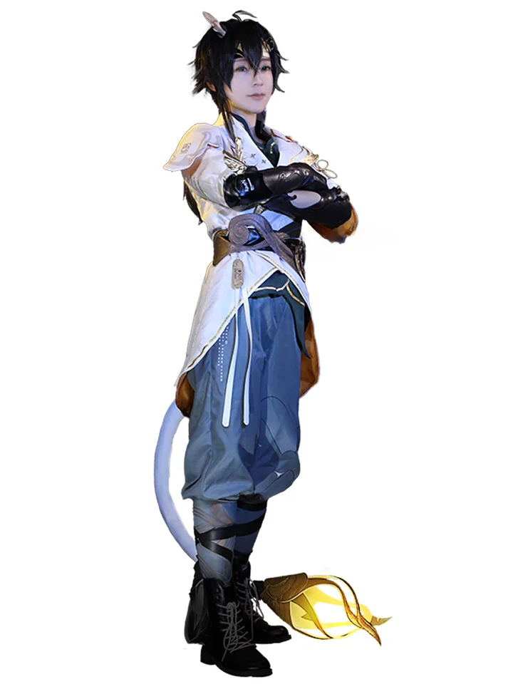 面白いコスプレ！常羽のコスチューム【ウィッグ・光る尾付き・全セットアップ対応】
