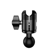 アルミ合金製 25mmボールヘッドマウントスタンド【スポーツカメラ・モーターサイクル用・延長タイプ】