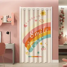 遮光カーテン 寝室 子供部屋 家庭用 簡易取り付けかわいいカートゥーン