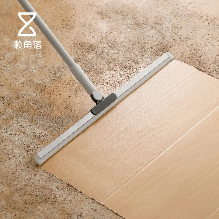 Lazy Corner 便利な角落用魔法モップ【床用・水切り機能付き・シリコン製】
