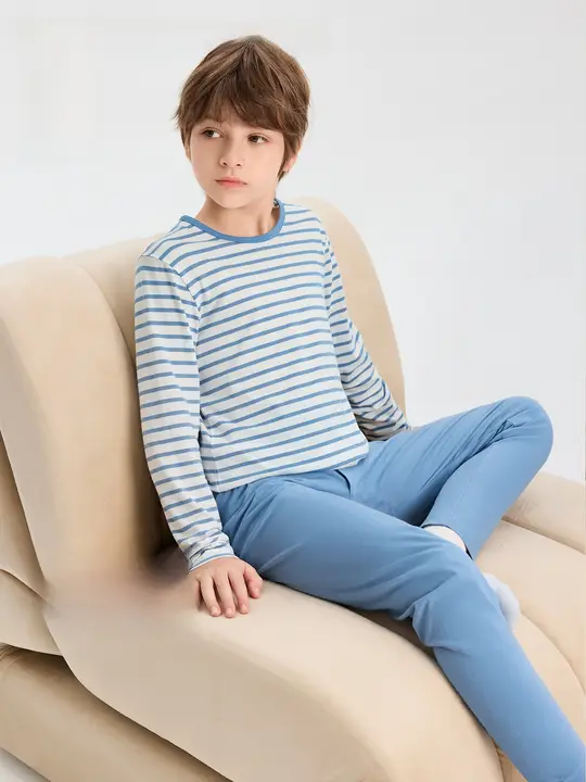 男児用薄手インナー上下【春秋用・綿100%・秋衣秋パンツ】（セットアップ対応）