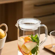 耐熱ガラス製 冷水ポットセット【家庭用・果実茶用・直立冷蔵庫対応】