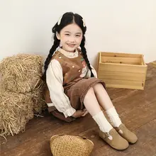 女児用春秋向けレトロデザインのソフト底バルカナイズシューズ【快適な履き心地・可愛いデザイン】（セットアップ対応）