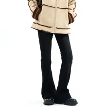 XFX 高腰デニムパンツ【アメリカンヴィンテージ・ストレート・フレアシルエット・ウォッシュ加工】