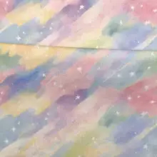 虹色の染色綿布【デジタルプリント・手作りブックカバー】