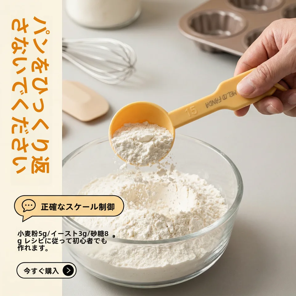 食品グレードの計量スプーン【塩や粉ミルク用・キッチン・ベーキング用】