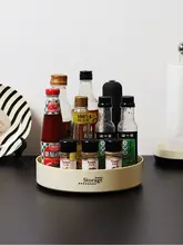 北欧スタイルの回転デスクトレー【アロマ・化粧品・小物収納】