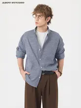 ヴィンテージ風 青いチェックシャツ【コットン・長袖・フィット】