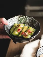 陶磁器製 小さめの和風小皿【調味料用・レトロデザイン】