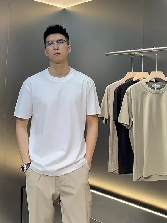 春用 ベーシックショートスリーブTシャツ【メンズ・プレーン・ラウンドネック】