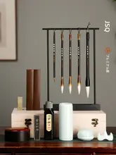 高級文房具セット【筆・墨・和紙・硯石付き】