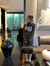 おしゃれな千鳥格子デザインのあったか中綿コート【レトロスタイル・直筒スカート・ウール】（セットアップ対応）