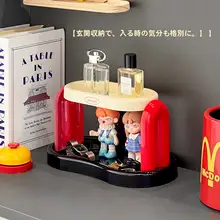 美しいデザインの玄関収納ラック【小物置き・キーホルダー用・メガネ置き】
