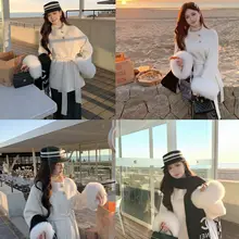 ウールダブルフェイスショートコート【立襟・冬用・ファー付き袖】