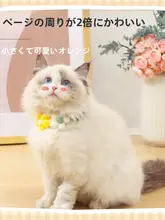 手編みの猫用カラー【ペット装飾・毛糸製・かわいいデザイン】