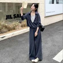 秋にぴったりのおしゃれなレディースカジュアルコーデ【ゆったりパンツ・トップス】（セットアップ対応）