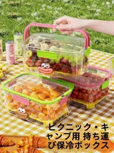 持ち運び便利な食品用保冷ボックス【アウトドア・ピクニック用・お弁当入れ】