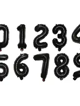 数字アルミ風船【0から9までの多彩なカラー・誕生日や記念日、アウトドア撮影用】