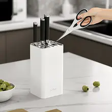 キッチン用多機能ナイフスタンド【水切り収納ボックス・カウンタートップ用】