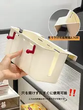 デスク用ハンギング収納ボックス【仕切り付き・文具・お菓子・ティッシュ収納対応】