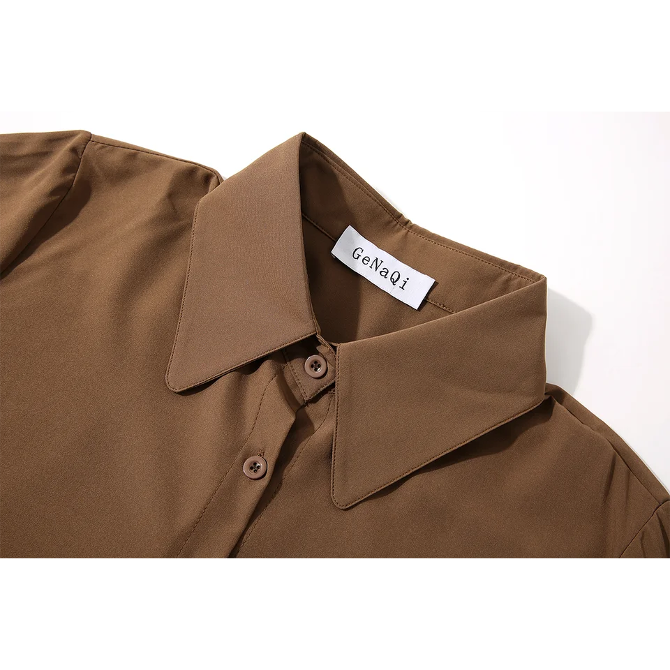 秋季新作 韓国風 カジュアル 風合いのある2点セット レディース リボン付き ニットベスト 長袖シャツ（セットアップ対応）