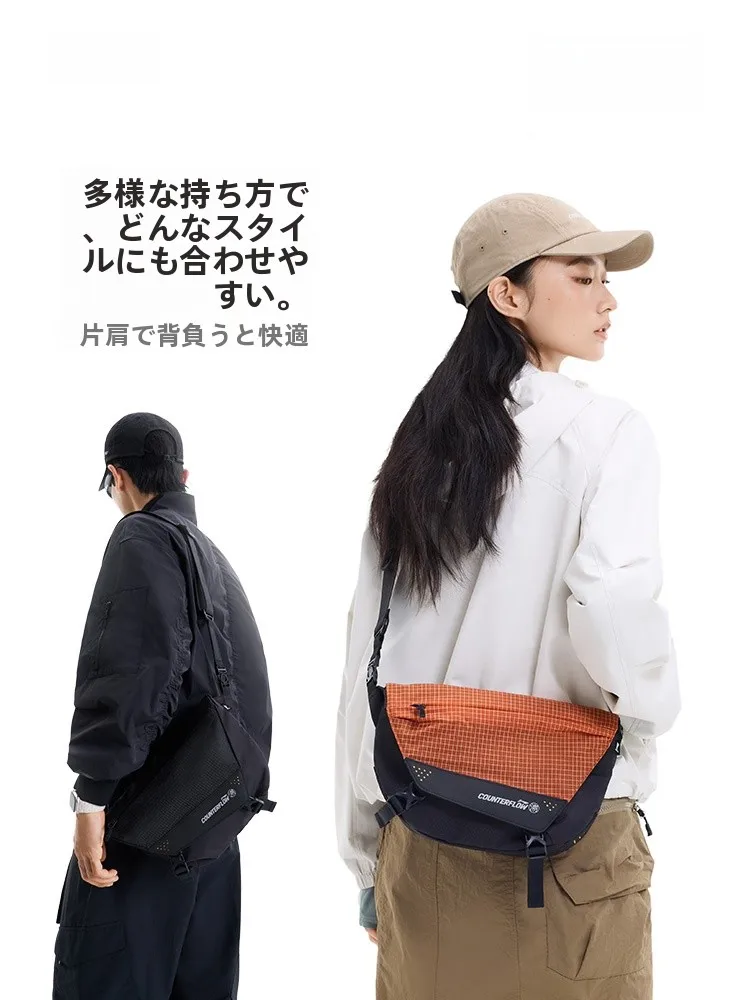 防水リフレクター付き斜め掛けバッグ：登山やアウトドアでの水防性能と軽量設計の実態