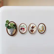 DIY立体刺繍用緑植物キット【木製マグネット付き・インテリア装飾用】