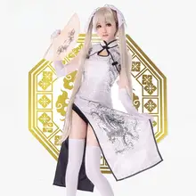 穹妹チャイナドレス【春日野穹・コスプレ・ウサギアクセサリー付き】（セットアップ対応）