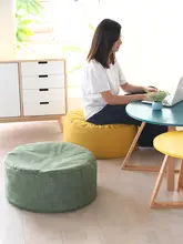 丸型 厚手コットン麻座布団【リビングや和室用・畳対応】