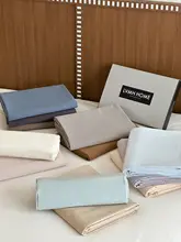 シンプルなデザイン！ロングコットン素材のベッドシーツ・ボックスシーツ・枕カバー【四季対応・汎用性抜群】（セットアップ対応）