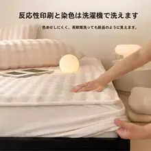 冬用 牛乳毛布ベッドカバーセット【保温・加厚・3点セット】