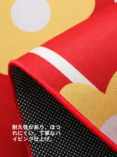 結婚式用オーバルラグ【赤色・喜びの文字デザイン】