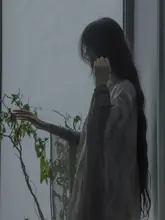 した雰囲気の新中風ロングドレス【アート感・夏用・古風】（セットアップ対応）
